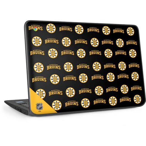 NHL Boston Bruins Pattern HP Chromebook Skin