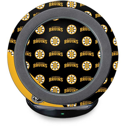 NHL Boston Bruins Pattern Fast Charge Wireless Charging Stand Skin