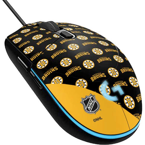 NHL Boston Bruins Pattern G203 Prodigy RGB Wired Gaming Mouse Skin
