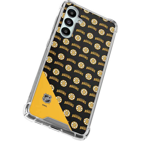 NHL Boston Bruins Pattern Galaxy A16 5G Clear Case