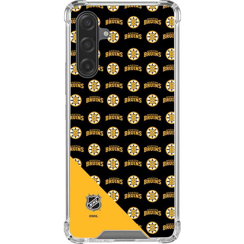 NHL Boston Bruins Pattern Galaxy A17 Clear Case