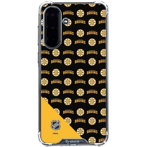 NHL Boston Bruins Pattern Galaxy A36 5G Clear Case