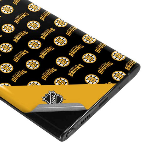 NHL Boston Bruins Pattern Galaxy Note 10 Plus Skin