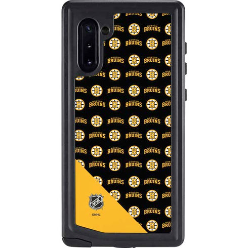 NHL Boston Bruins Pattern Galaxy Note 10 Waterproof Case