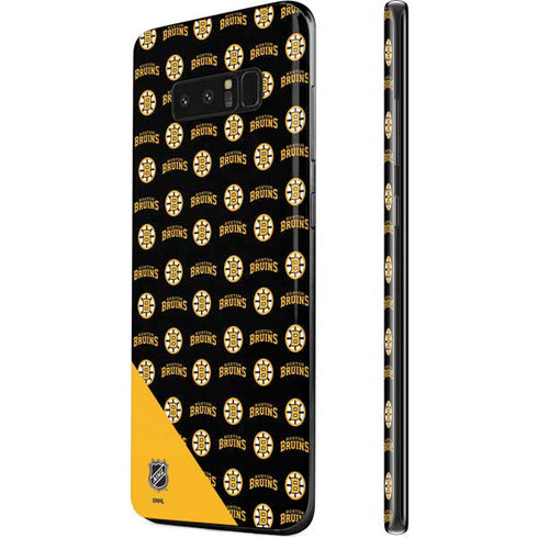 NHL Boston Bruins Pattern Galaxy Note 8 Skin