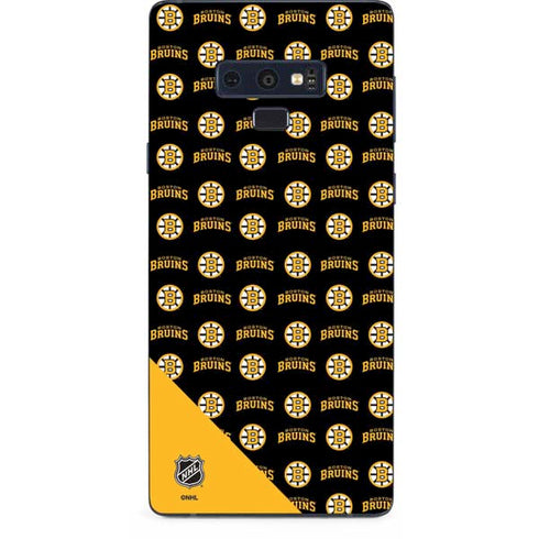 NHL Boston Bruins Pattern Galaxy Note 9 Skin