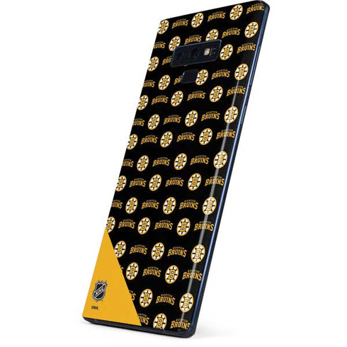 NHL Boston Bruins Pattern Galaxy Note 9 Skin
