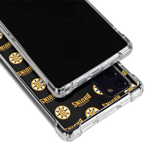 NHL Boston Bruins Pattern Galaxy Note20 5G Clear Case