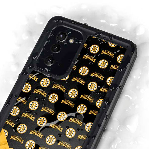 NHL Boston Bruins Pattern Galaxy Note20 5G Waterproof Case