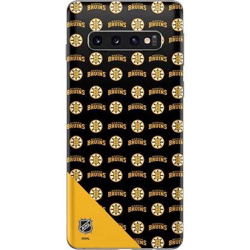 NHL Boston Bruins Pattern Galaxy S10 Skin