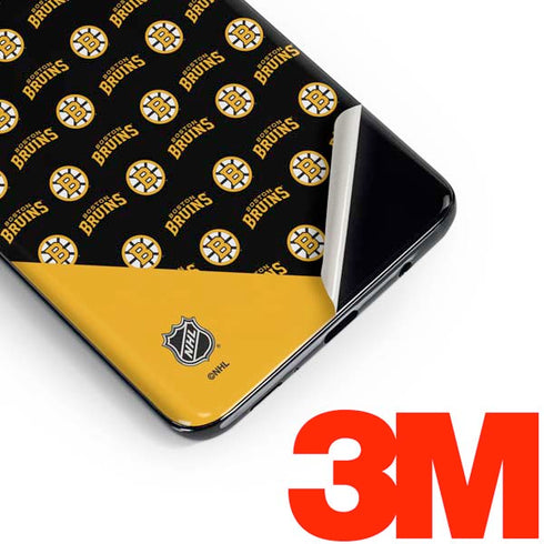 NHL Boston Bruins Pattern Galaxy S10 Skin