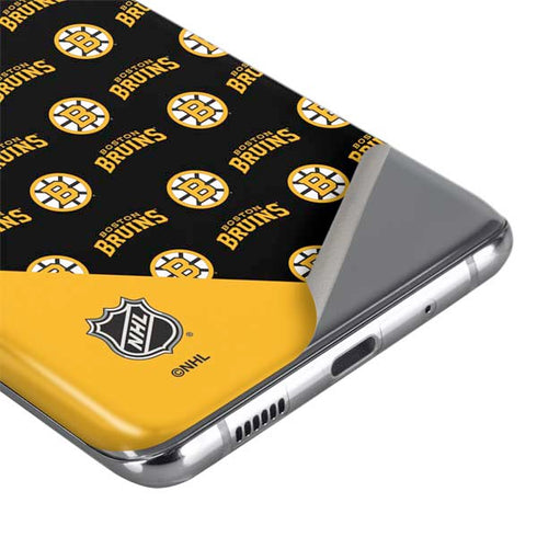 NHL Boston Bruins Pattern Galaxy S20 Plus Skin
