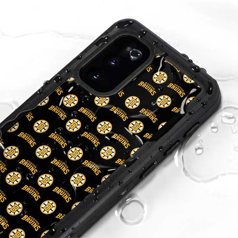 NHL Boston Bruins Pattern Galaxy S20 Waterproof Case