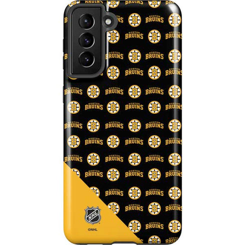 NHL Boston Bruins Pattern Galaxy S21 FE Pro Case