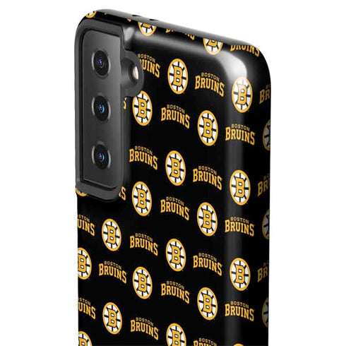 NHL Boston Bruins Pattern Galaxy S21 FE Pro Case