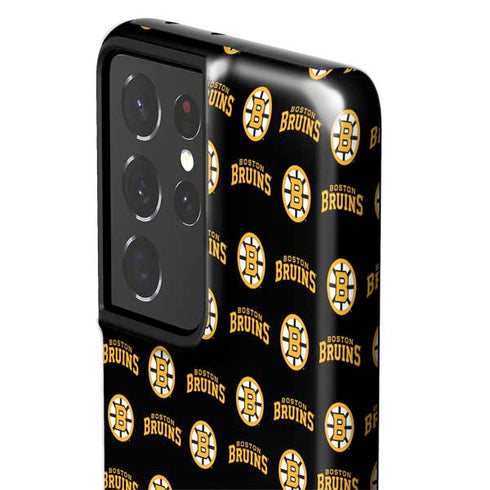 NHL Boston Bruins Pattern Galaxy S21 Ultra 5G Pro Case