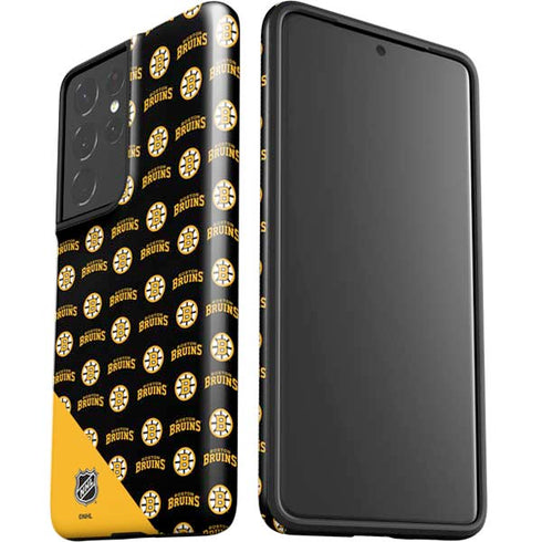 NHL Boston Bruins Pattern Galaxy S21 Ultra 5G Pro Case