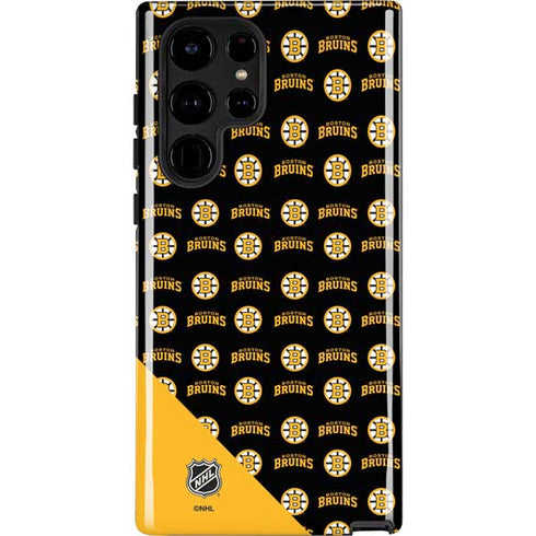 NHL Boston Bruins Pattern Galaxy S22 Ultra Pro Case