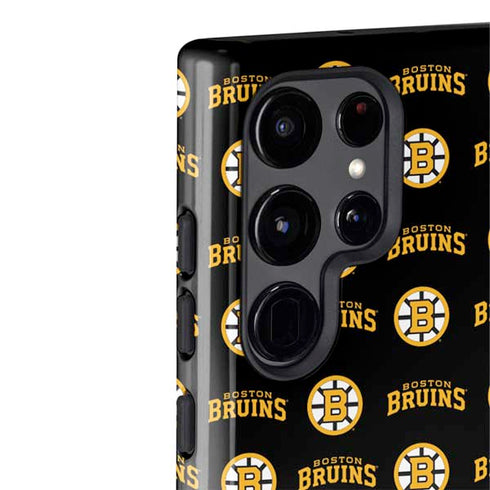 NHL Boston Bruins Pattern Galaxy S22 Ultra Pro Case