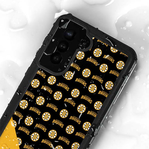 NHL Boston Bruins Pattern Galaxy S23 Waterproof Case