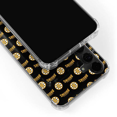 NHL Boston Bruins Pattern Galaxy S24 Plus Clear Case