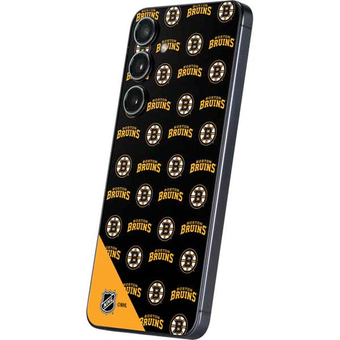 NHL Boston Bruins Pattern Galaxy S25 Plus Skin