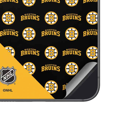 NHL Boston Bruins Pattern Galaxy S24 Plus Skin