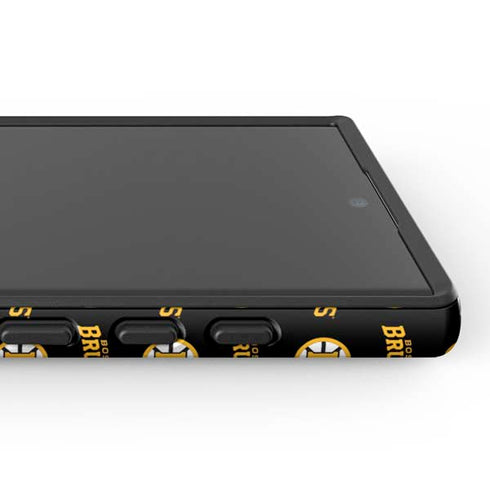 NHL Boston Bruins Pattern Galaxy S24 Ultra Impact Case