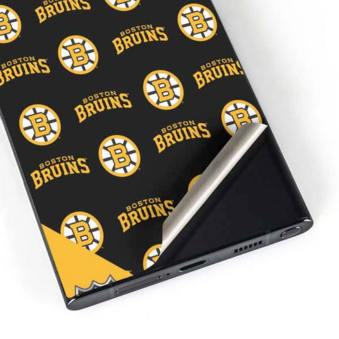 NHL Boston Bruins Pattern Galaxy S24 Ultra Skin