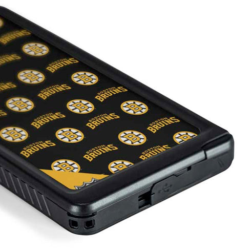 NHL Boston Bruins Pattern Galaxy S24 Ultra Waterproof Case