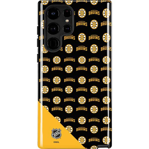 NHL Boston Bruins Pattern Galaxy S25 Ultra Impact Case