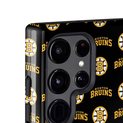 NHL Boston Bruins Pattern Galaxy S25 Ultra Impact Case