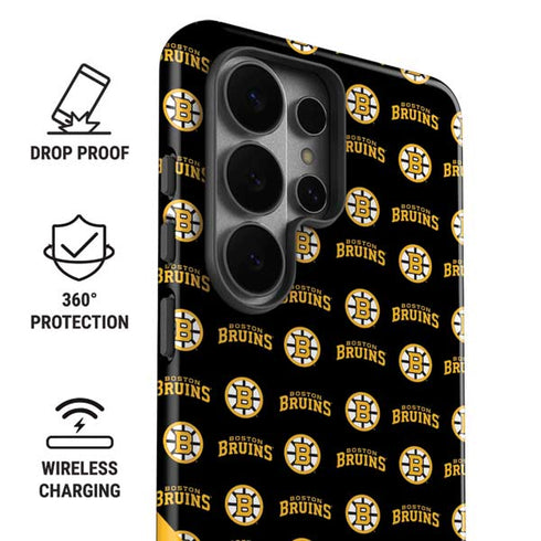 NHL Boston Bruins Pattern Galaxy S26 Ultra Impact Case