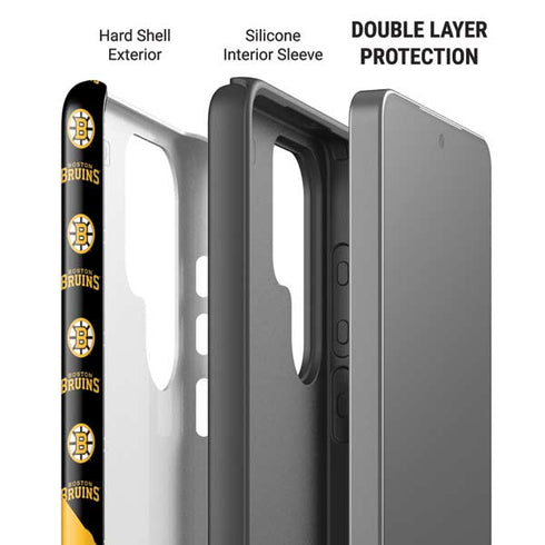 NHL Boston Bruins Pattern Galaxy S26 Ultra Impact Case