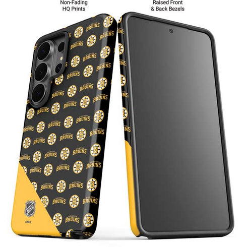 NHL Boston Bruins Pattern Galaxy S26 Ultra Impact Case