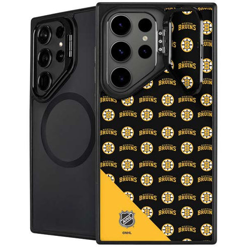 NHL Boston Bruins Pattern Galaxy S26 Ultra Kickstand Case