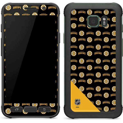 NHL Boston Bruins Pattern Galaxy S7 Active Skin