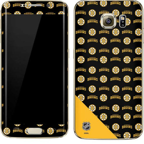 NHL Boston Bruins Pattern Galaxy S7 Edge Skin