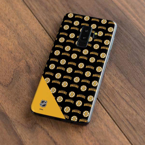 NHL Boston Bruins Pattern Galaxy S9 Plus Skin
