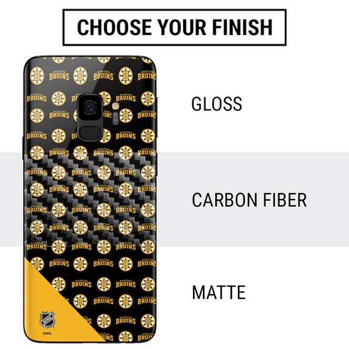 NHL Boston Bruins Pattern Galaxy S9 Skin