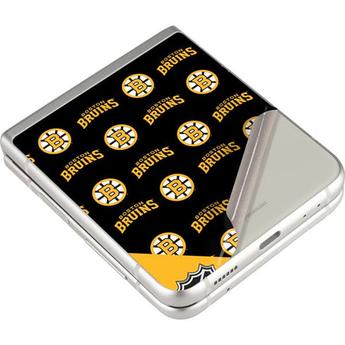 NHL Boston Bruins Pattern Galaxy Z Flip3 5G Skin