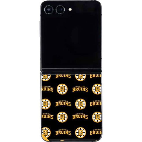 NHL Boston Bruins Pattern Galaxy Z Flip5 5G Skin