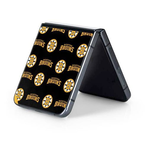 NHL Boston Bruins Pattern Galaxy Z Flip5 5G Skin