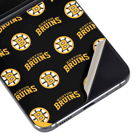 NHL Boston Bruins Pattern Galaxy Z Flip5 5G Skin