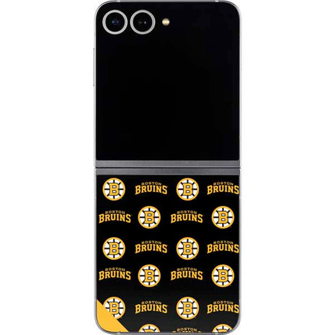 NHL Boston Bruins Pattern Galaxy Z Flip6 Skin