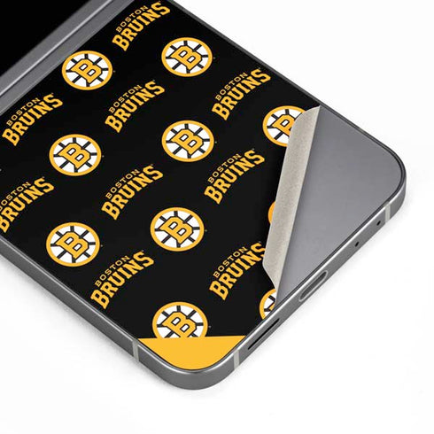 NHL Boston Bruins Pattern Galaxy Z Flip6 Skin