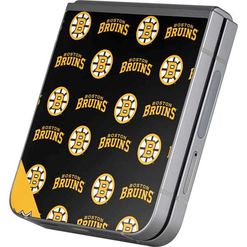NHL Boston Bruins Pattern Galaxy Z Flip6 Skin