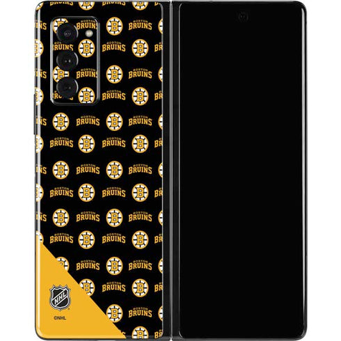 NHL Boston Bruins Pattern Galaxy Z Fold2 5G Skin