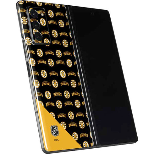 NHL Boston Bruins Pattern Galaxy Z Fold2 5G Skin