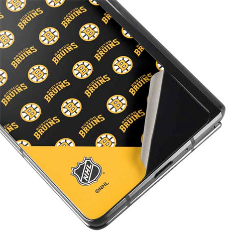 NHL Boston Bruins Pattern Galaxy Z Fold2 5G Skin